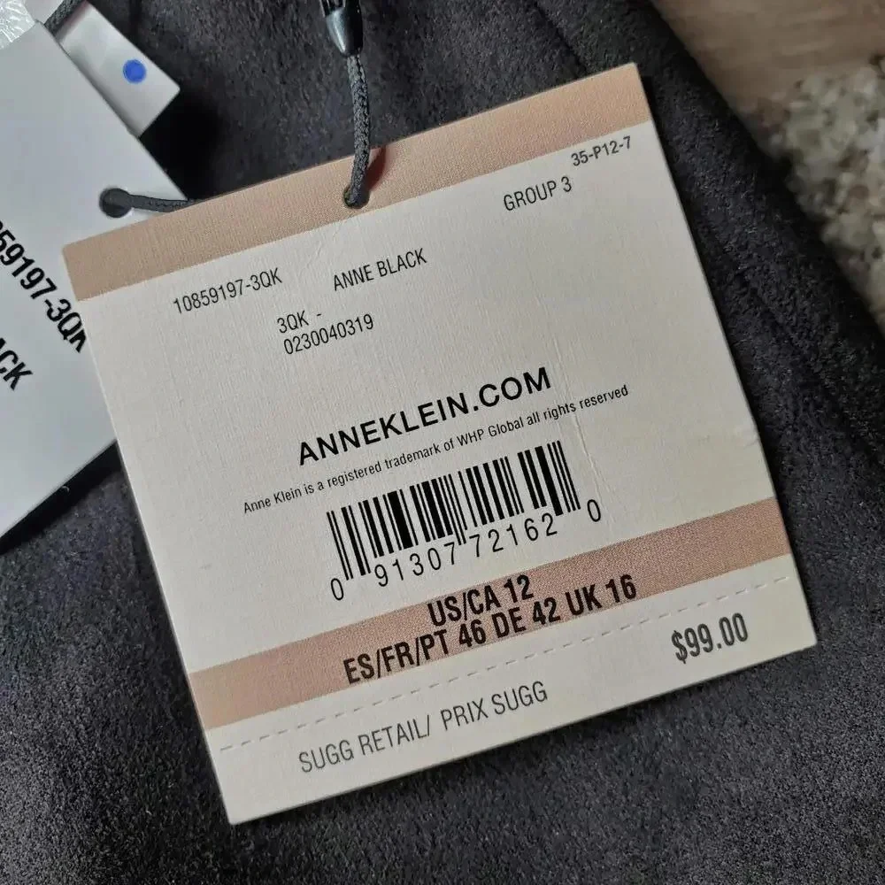 NWT Anne Klein Women's Faux Suede Black Above The Knee Wrap Pencil Skirt Size 12